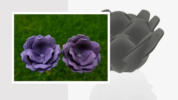 3D printed flower